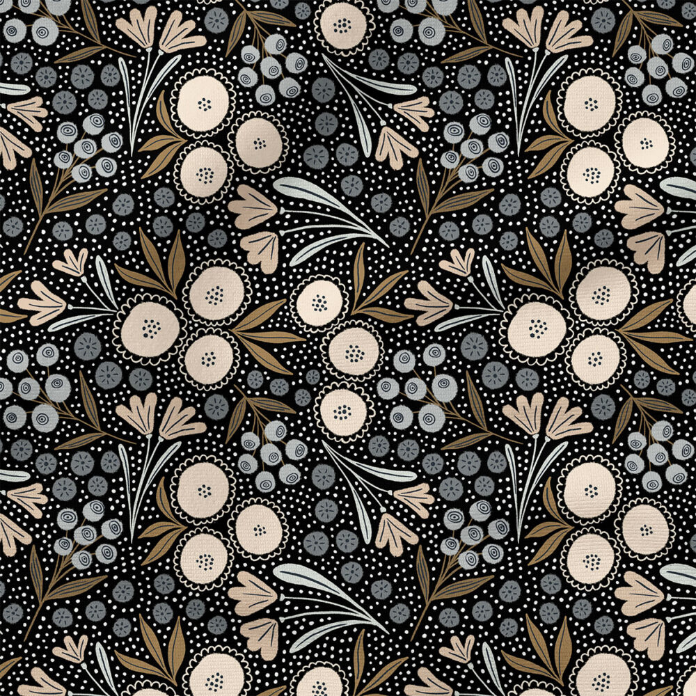 Viola (dark) |  Fabric Design | Amy MacCready